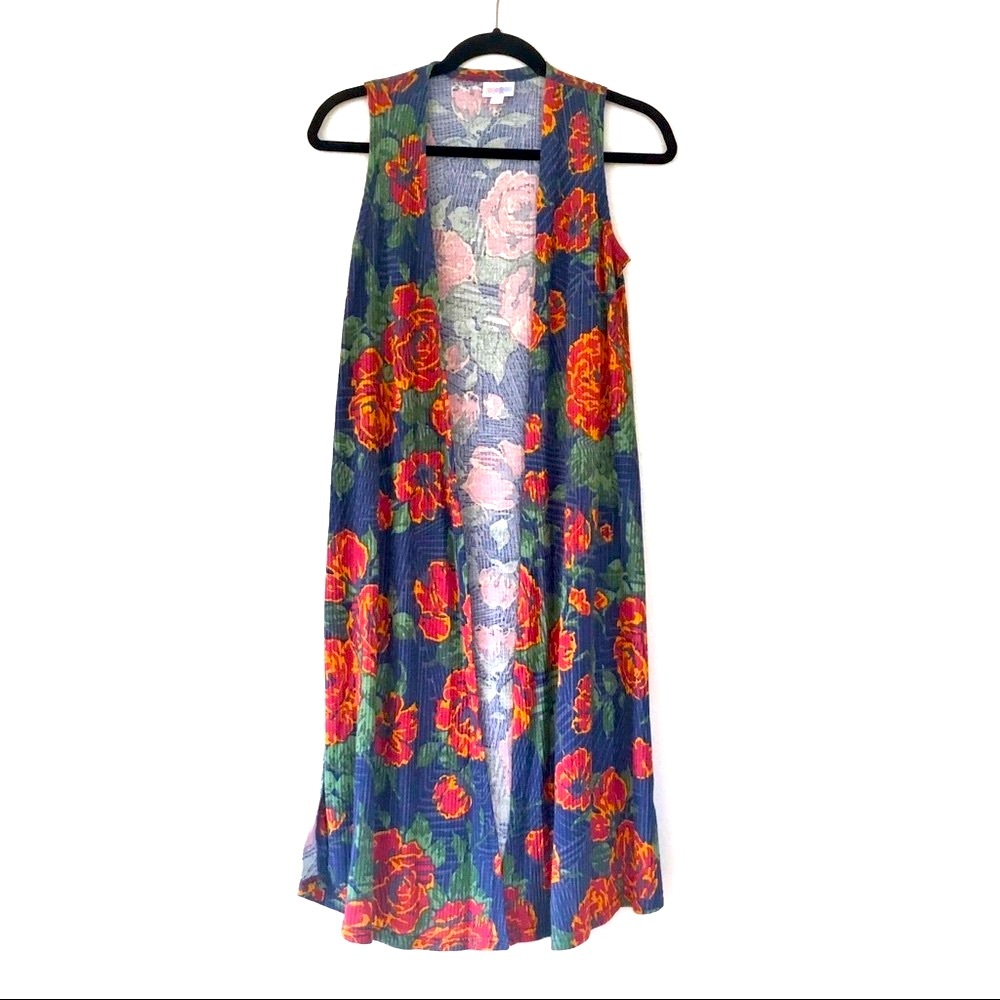 NWT LuLaRoe Joy Floral Longline Vest
